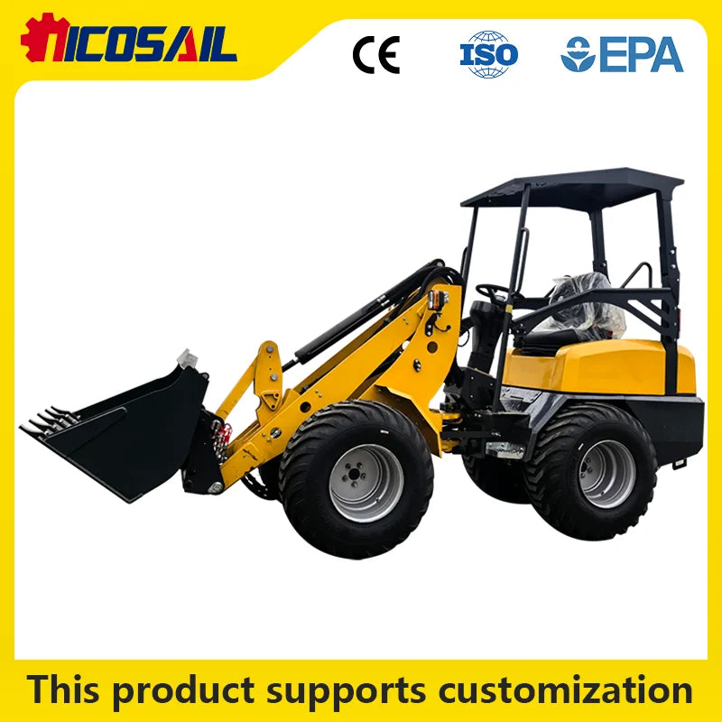 Nicosail ZL918 Mini Wheel Loader - 800 kg - 12 km/h