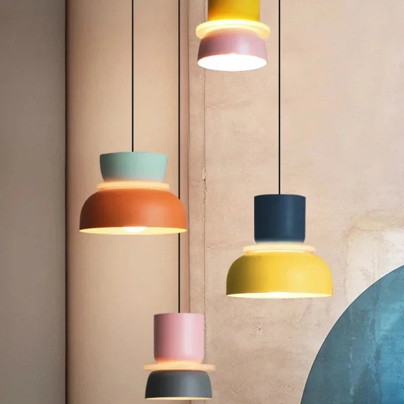 Macaron Pendant Lamp – Nordic, Multi-Color, S/M/L