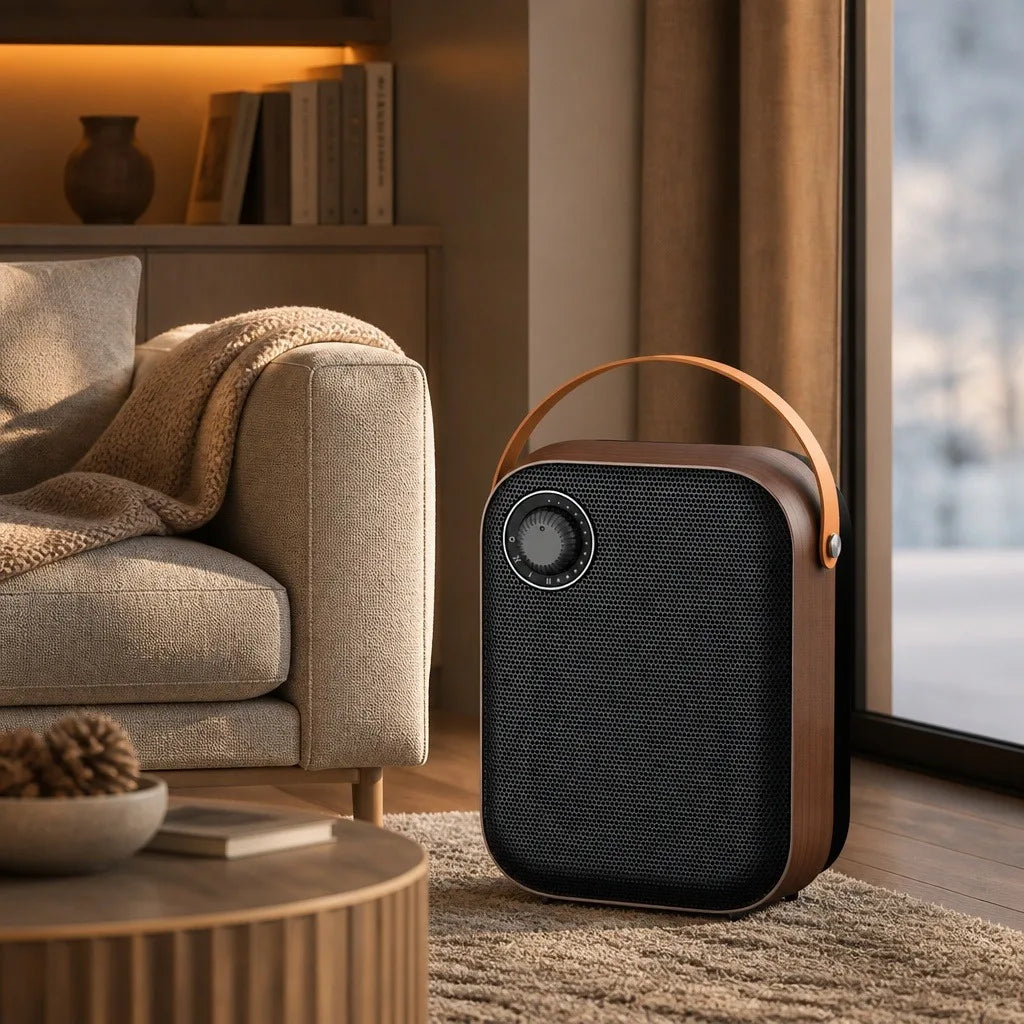 Portable Ceramic Heater - 1500 W Retro Style