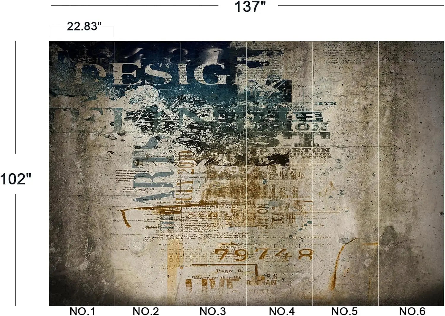 INDUSTRIAL ABSTRACT TAPESTRY - HD Polyester Print, 9 Sizes - Raw Spaces