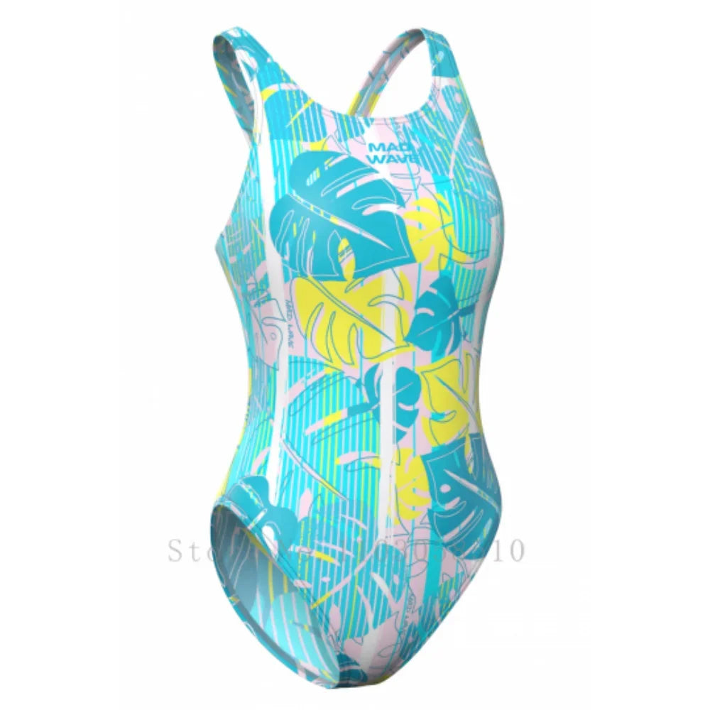 mad wave One Piece Sexy Swimwear Female Beach Swimsuit Back cutout Bathing Suit swimming training Beachwear Summer Competition