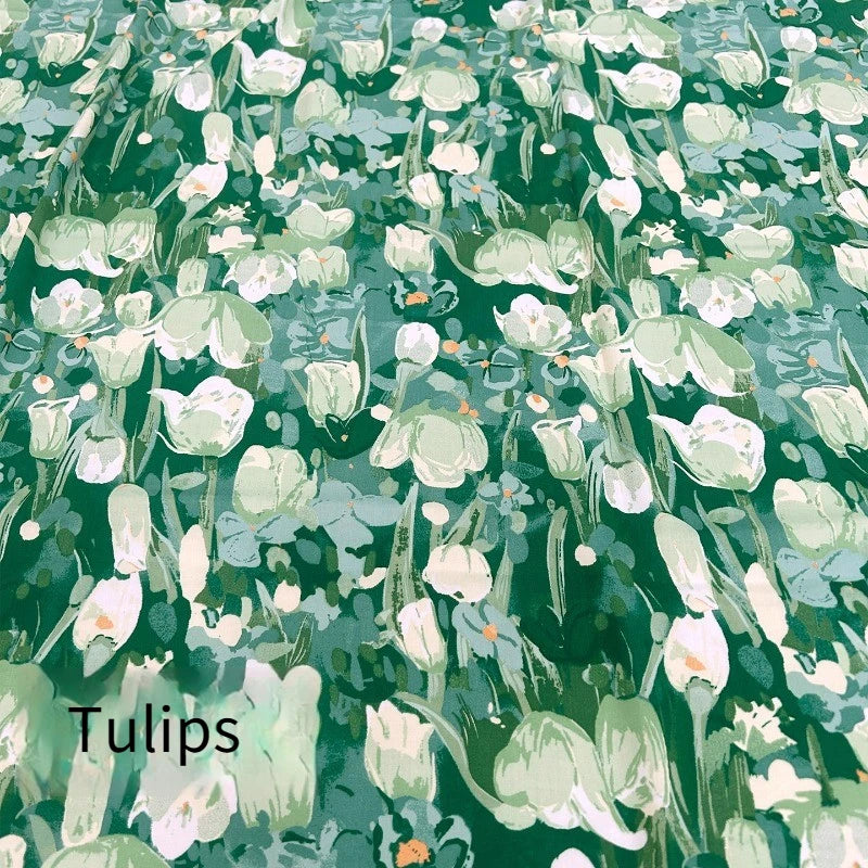 PRINTED RAYON FABRIC - 100% Rayon, 145cm Wide - Soft Drape