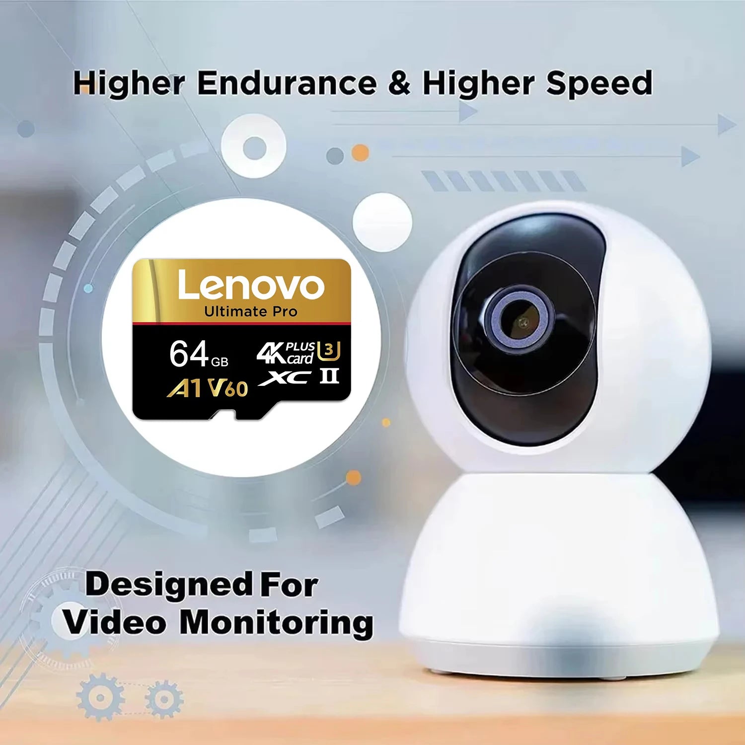 Lenovo Ultimate Pro MicroSD Card - 100MB/s, A1 V60, 4K