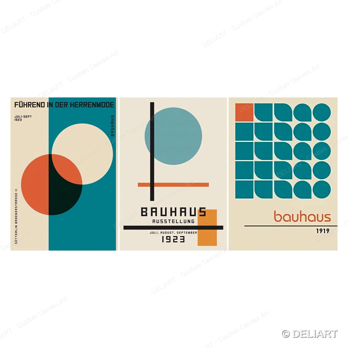 Bauhaus Poster Collection - 1/3/6 piece sets - gallery wall