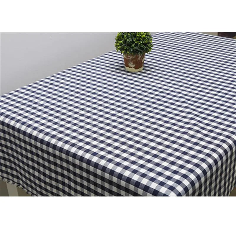 PLAID COTTON LINEN FABRIC - Yarn-Dyed Weave, 26 Colors - Warm Rooms