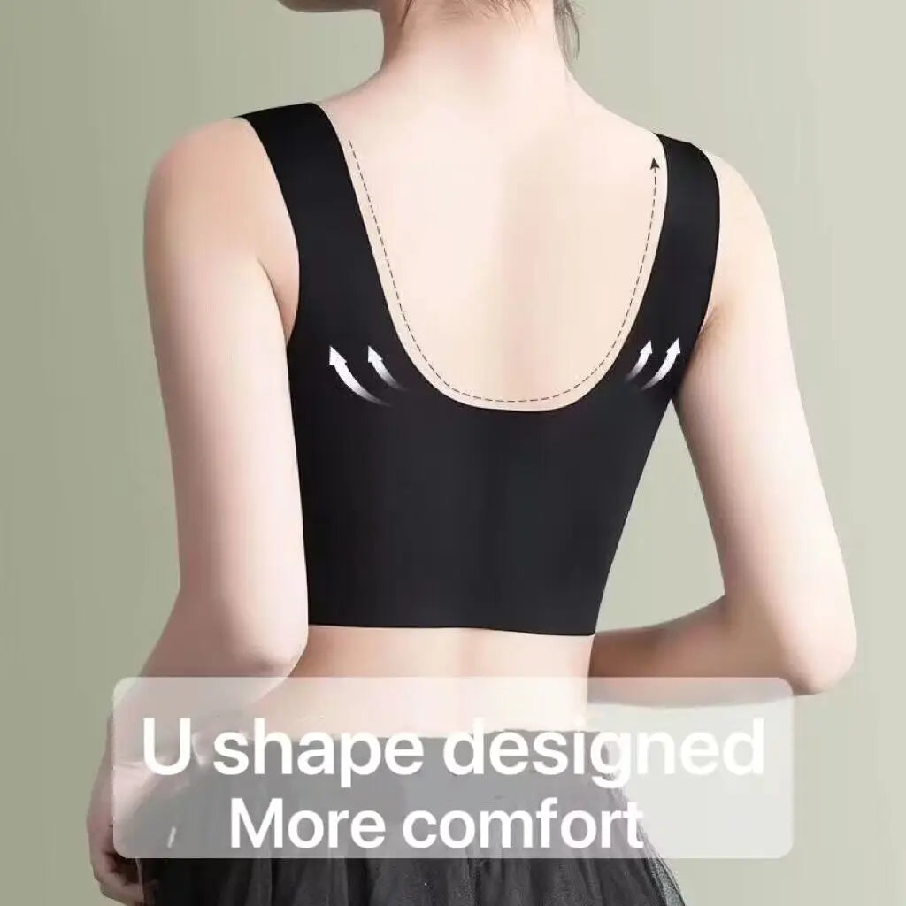 Sexy Seamless Bra Push Up Sports Brassiere Bh Woman Lace Bralette Wireless Bra Unwired Yoga Top Women's Bras Without Bones
