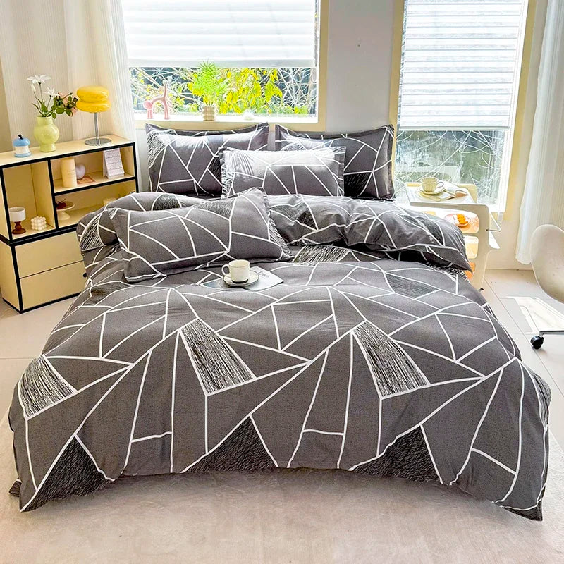 PATTERN PLAY - Printed Duvet Cover Set - 3pc, Reactive Print, Hotel & Home