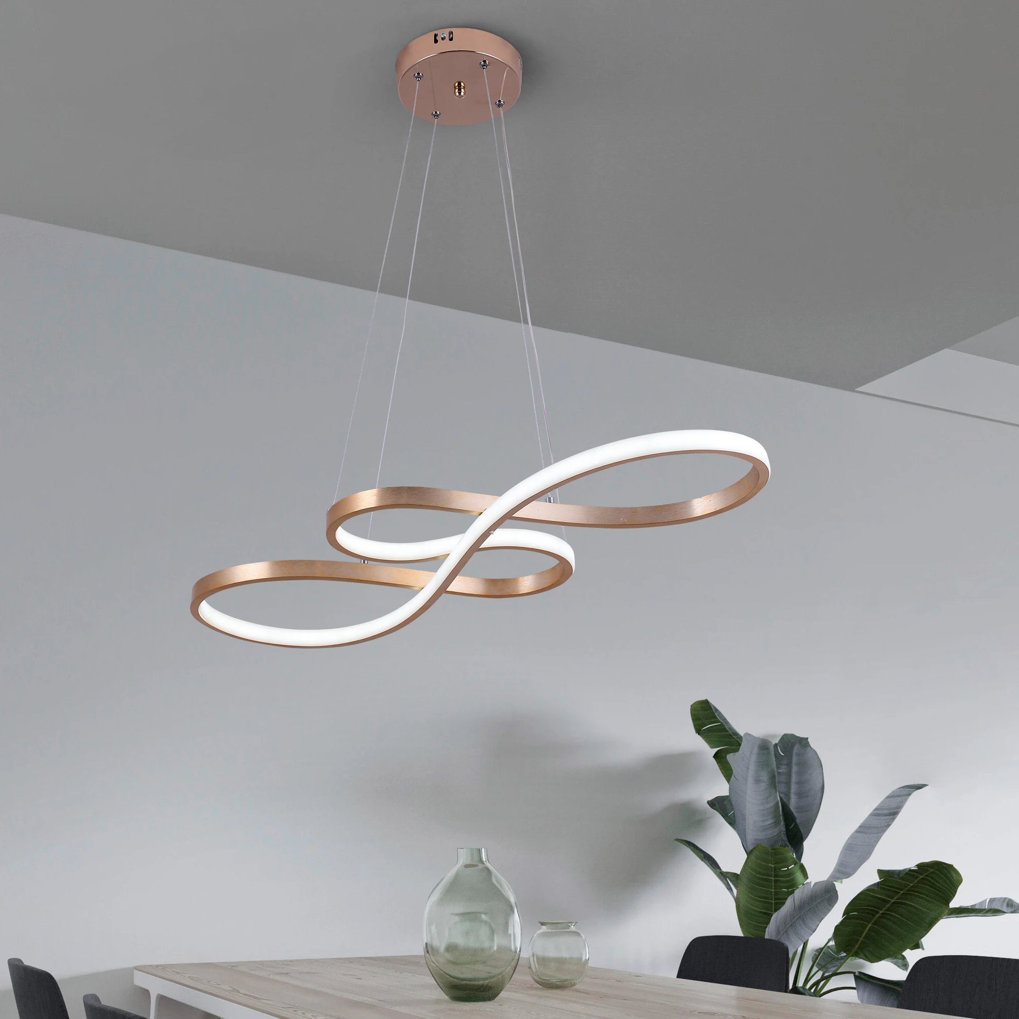 Acrylic Note LED Chandelier – Dimmable