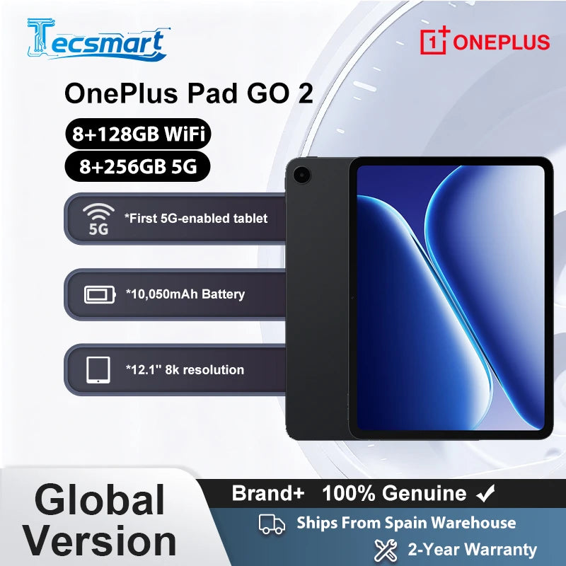 OnePlus Pad GO 2 12.1" 2.8K - 8+128GB WiFi / 8+256GB 5G
