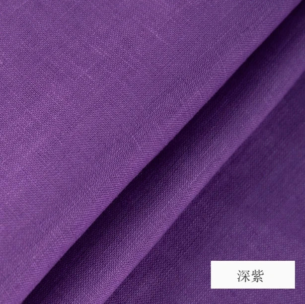 PURE LINEN FABRIC BY THE METER - 46 Colors, 140cm Wide - Soft Rooms