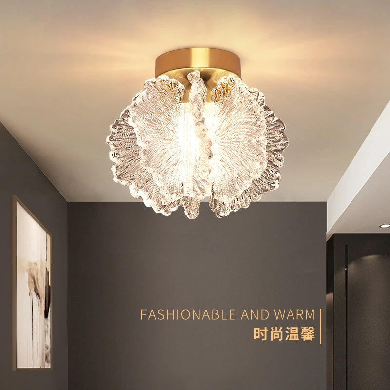 Acrylic Flower Pendant Light – French Cream, 1/2/3 Heads