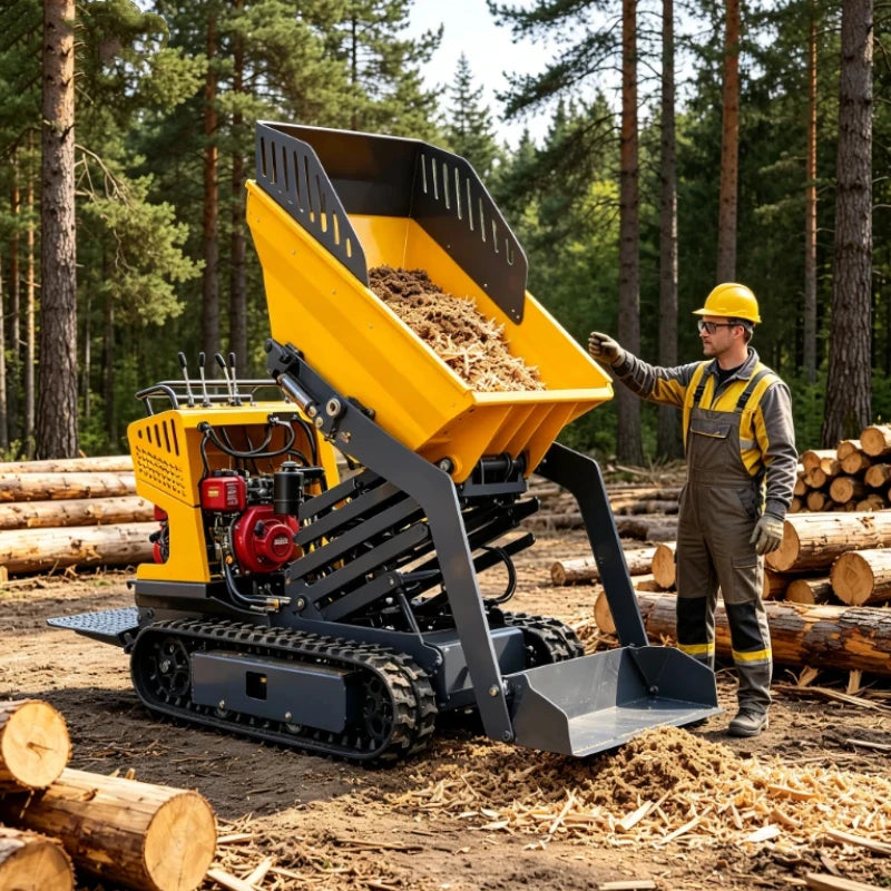 MINI TRACKED DUMPER - Self-Propelled, 500 kg Listed - Narrow-Site Hauling
