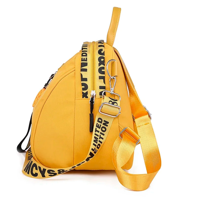 Women Backpack Yellow Casual Multifunction Travel Backpack