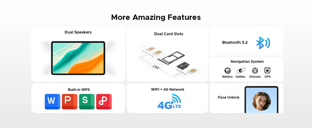 DOOGEE Tab G6 Pro 12" 2K - Android 16 Gemini AI, 8GB+128GB, 4G LTE