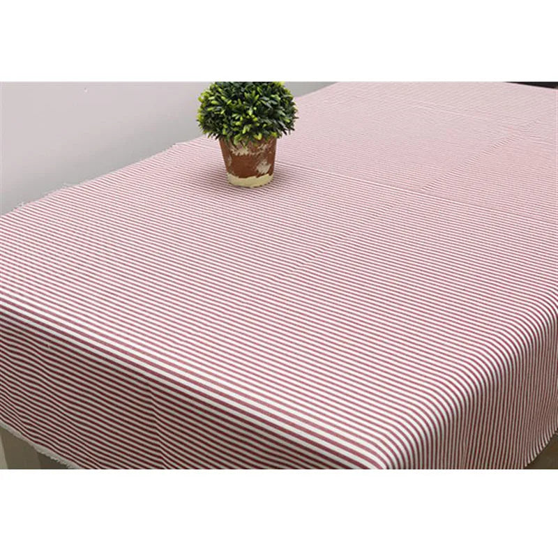 PLAID COTTON LINEN FABRIC - Yarn-Dyed Weave, 26 Colors - Warm Rooms