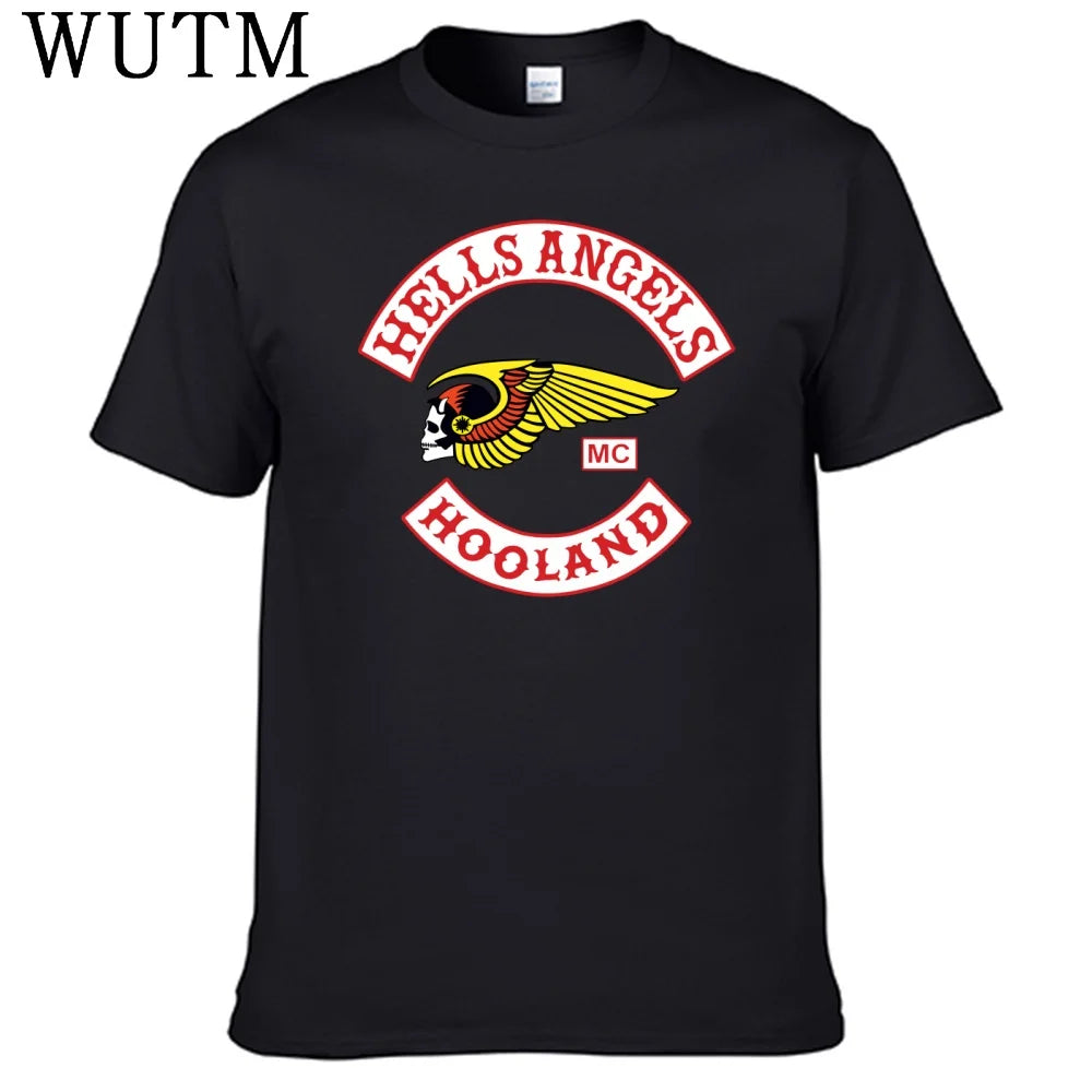 Biker Wing Skull T-Shirt Holland Vintage Motorcycle Club Unisex