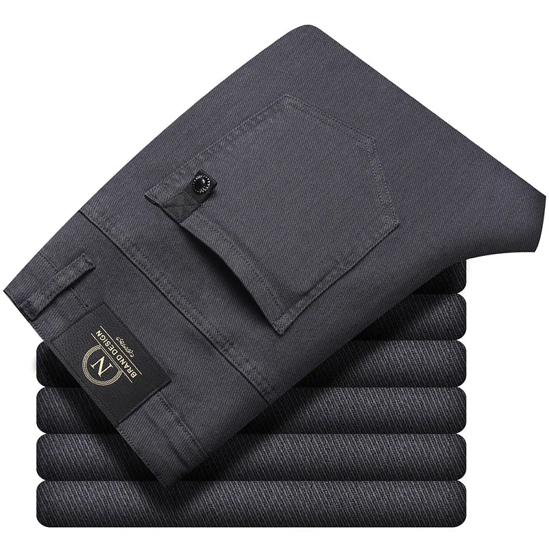 CLEAN CUT - Men's Slim Cotton Casual Pants - 3 Colors, Waist 28–38