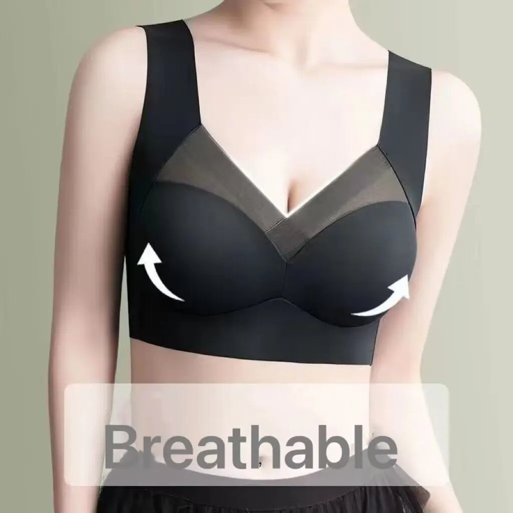 Sexy Seamless Bra Push Up Sports Brassiere Bh Woman Lace Bralette Wireless Bra Unwired Yoga Top Women's Bras Without Bones