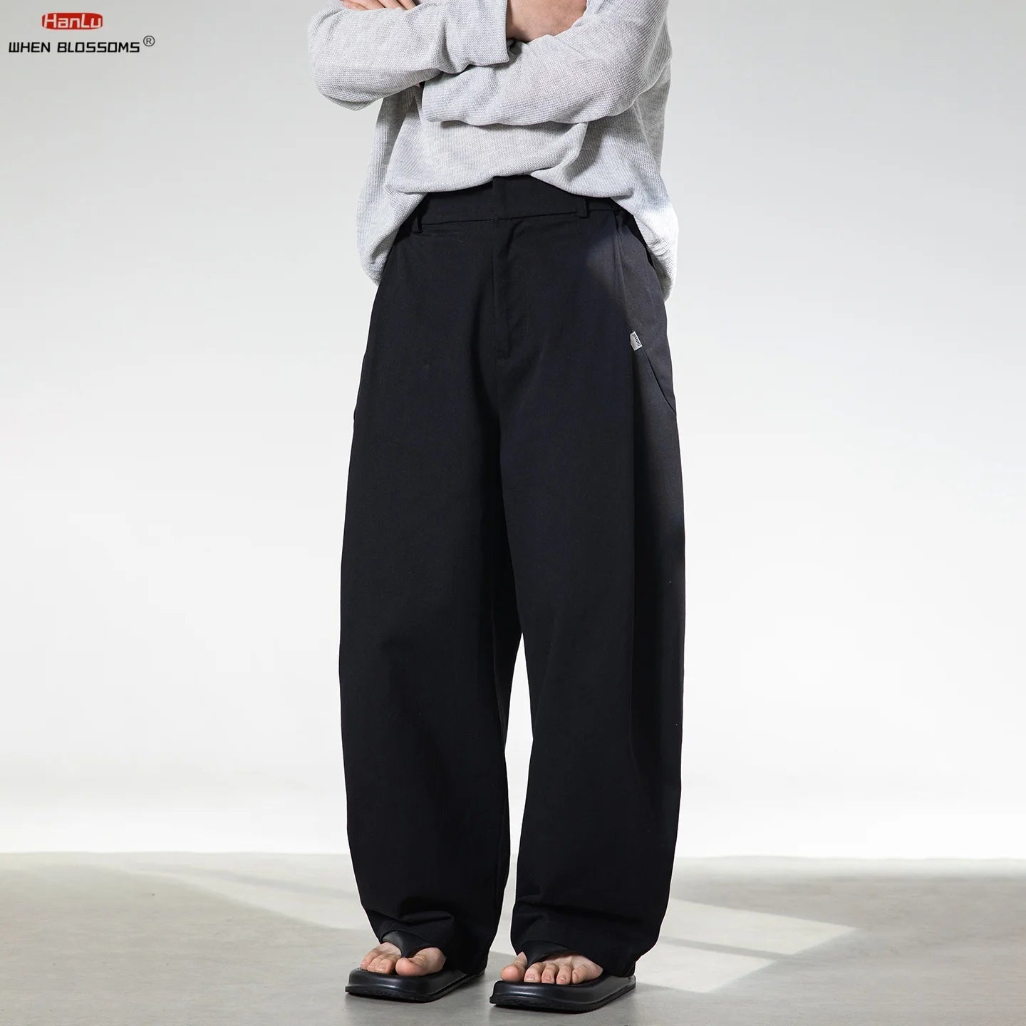 OLD PLEAT - Men's Pleated Wide Leg Trousers - Old Money Never Goes Out