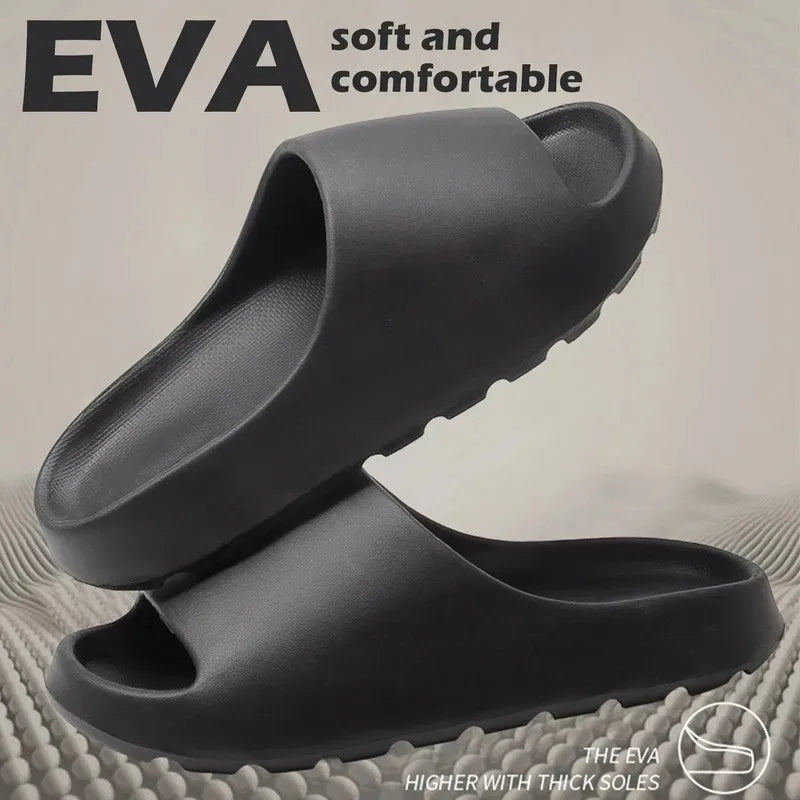 Coconut Slippers Cloud Thick-soled Sandals Summer Fashion Soft Bottom Beach Men's Slippers Women's Sandals EVA Slides
