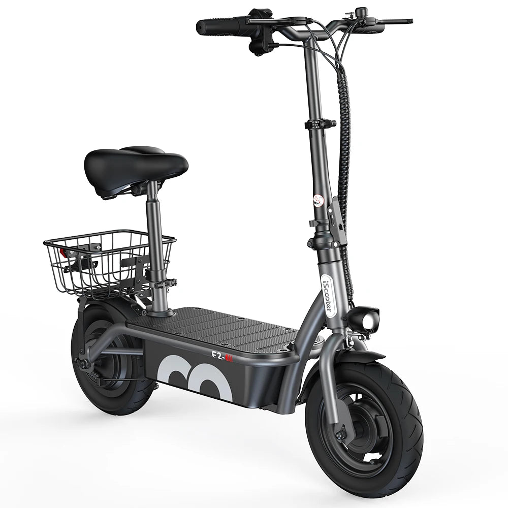 iSCOOTER F2 ELECTRIC SCOOTER - 30 KM Range, 10" Tires - Everyday Freedom