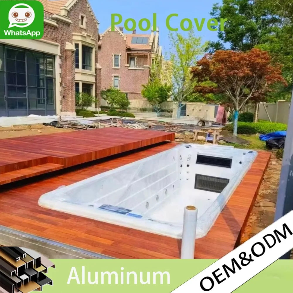 SLIDING POOL COVER - Aluminum & WPC, Manual or Motorized - Safe Deck System