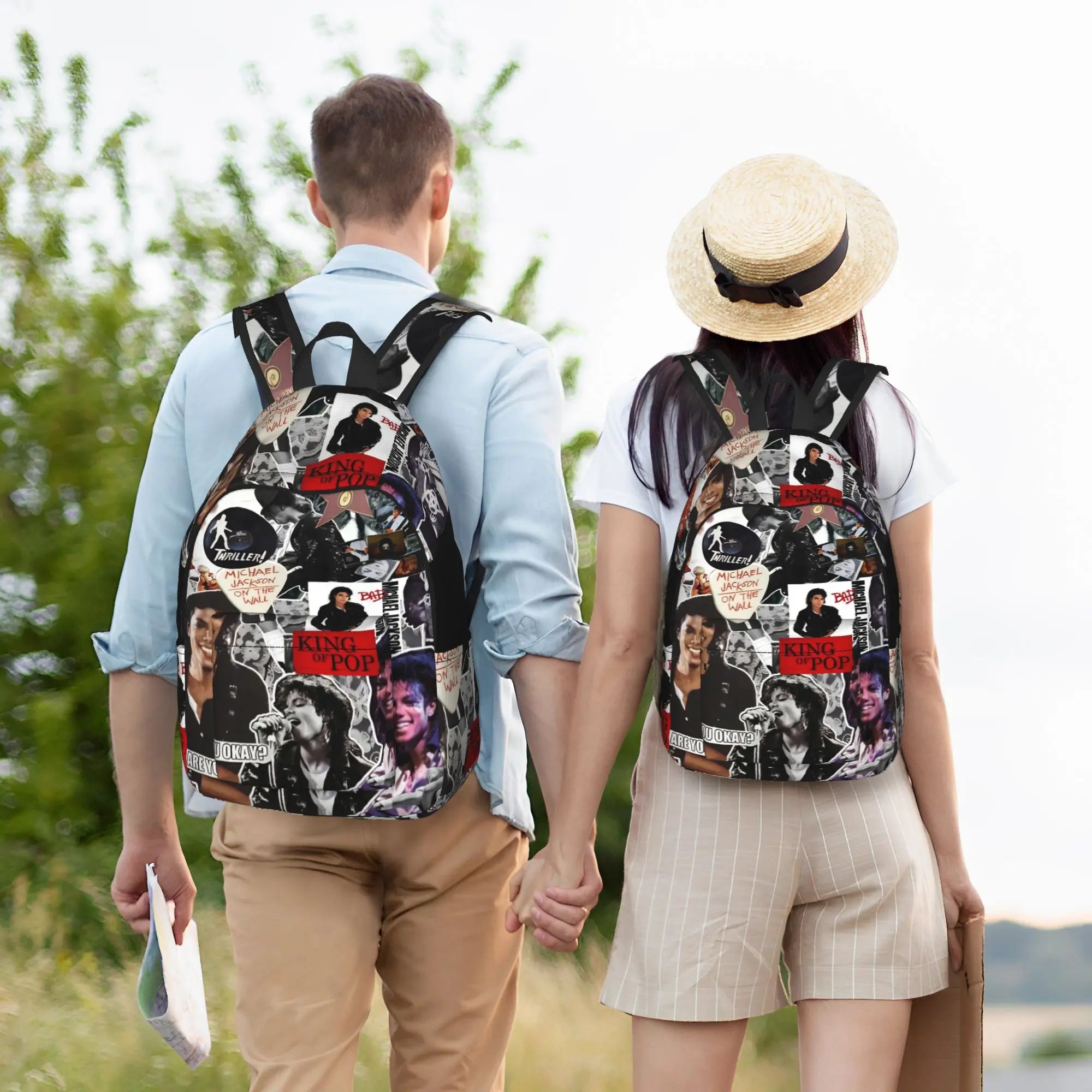 King Of Pop Collage Backpack