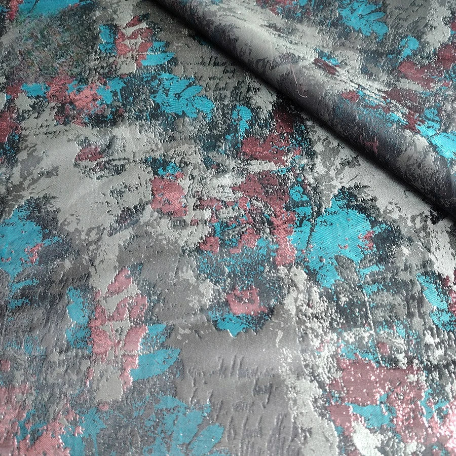 OIL PAINTING JACQUARD FABRIC - Yarn Dyed Polyester, 145cm Wide - Vivid Stitch