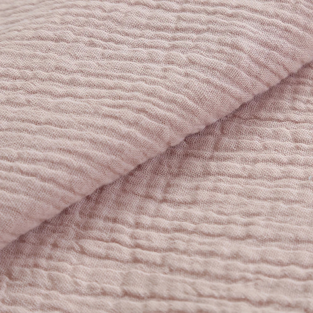 Wrinkle Double Layer Gauze Cotton Material Quilting Sewing Craft Fabric Table Runners Decor Cloth for Party Wedding Cheesecloth