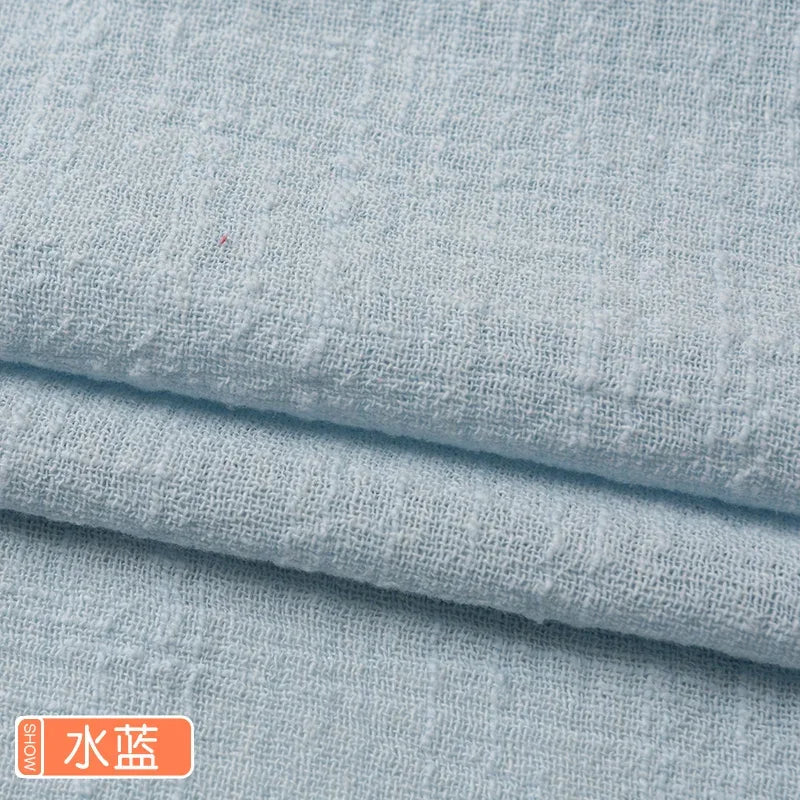 Soft Thin Linen Cotton Fabric Solid Color Organic Material Pure Natural Flax For Sewing Handmade Clothes Patchwork Fabric