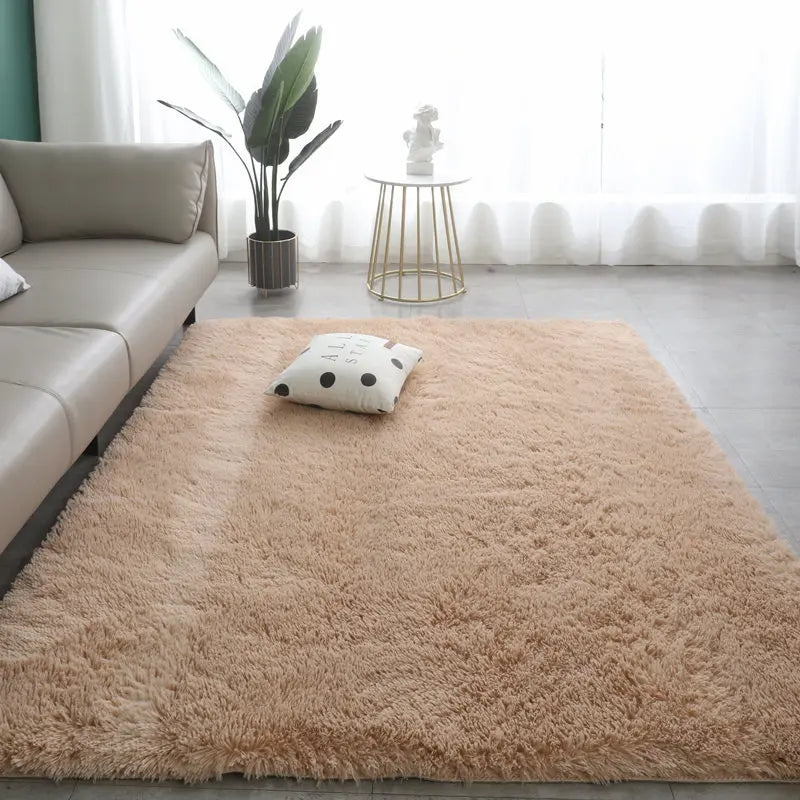 SOFT GROUND - Nordic Solid Color Carpet - Anti-Slip, Waterproof, Long Pile