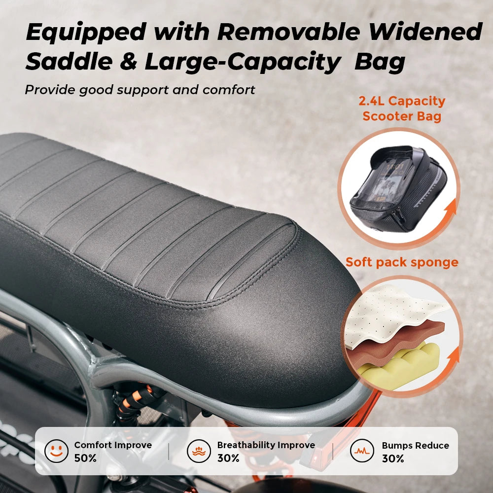 DX5 ELECTRIC SCOOTER - 72 KM Range, NFC Unlock - Confident Commutes