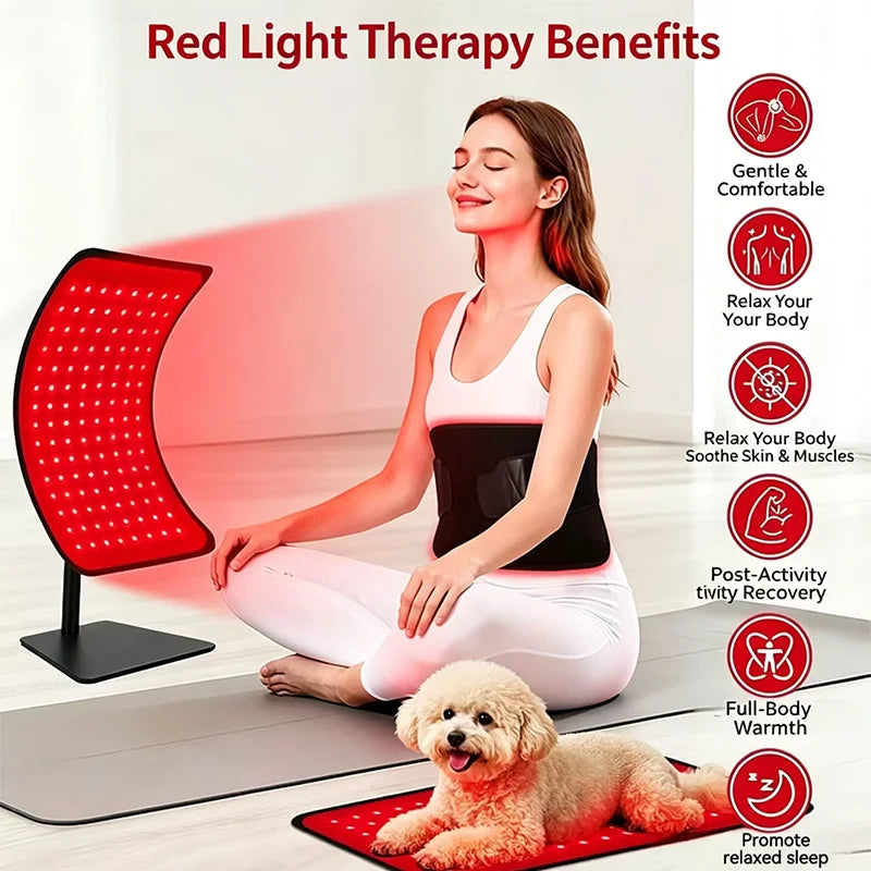 Red Light Therapy Panel 660nm & 850nm – 120 LEDs