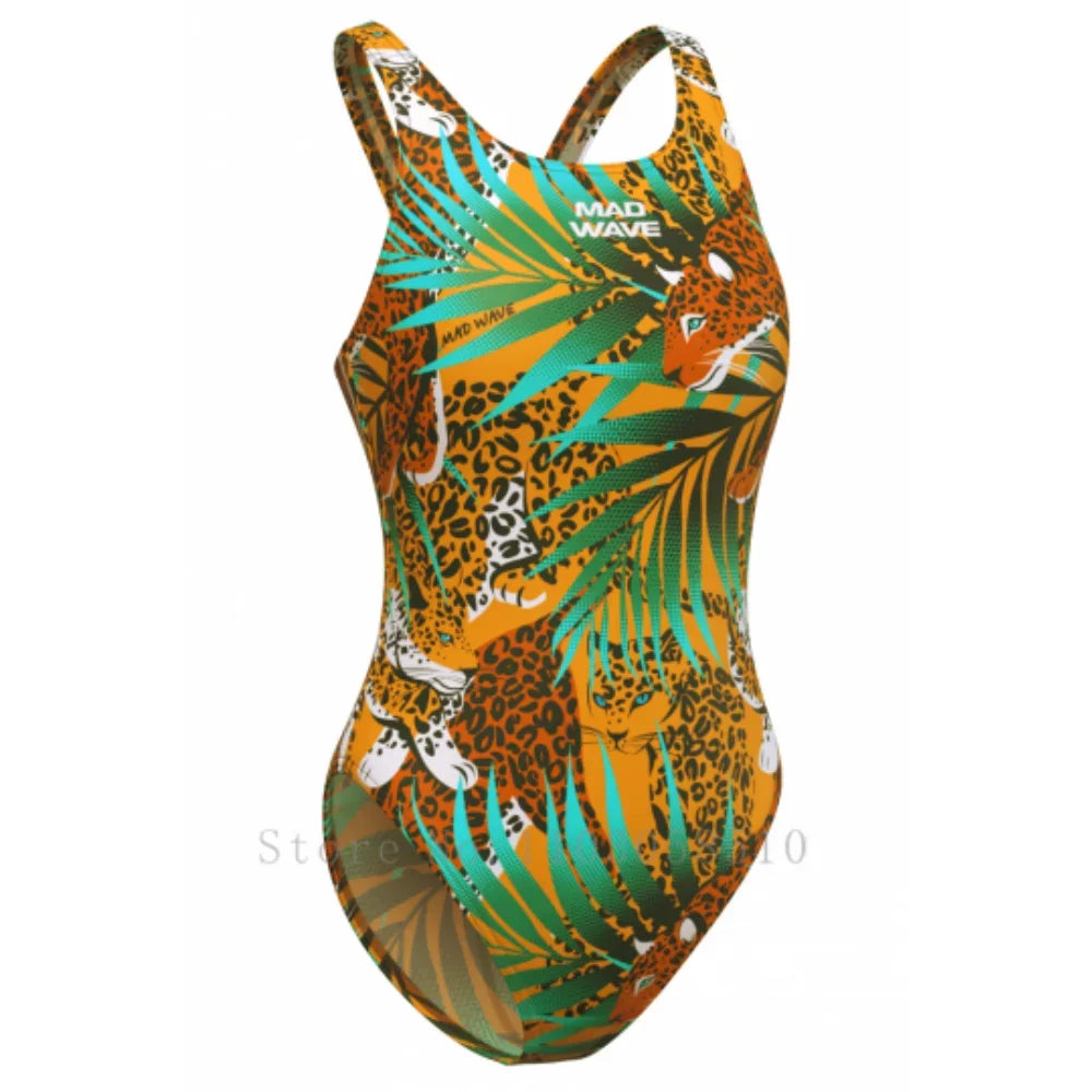 mad wave One Piece Sexy Swimwear Female Beach Swimsuit Back cutout Bathing Suit swimming training Beachwear Summer Competition