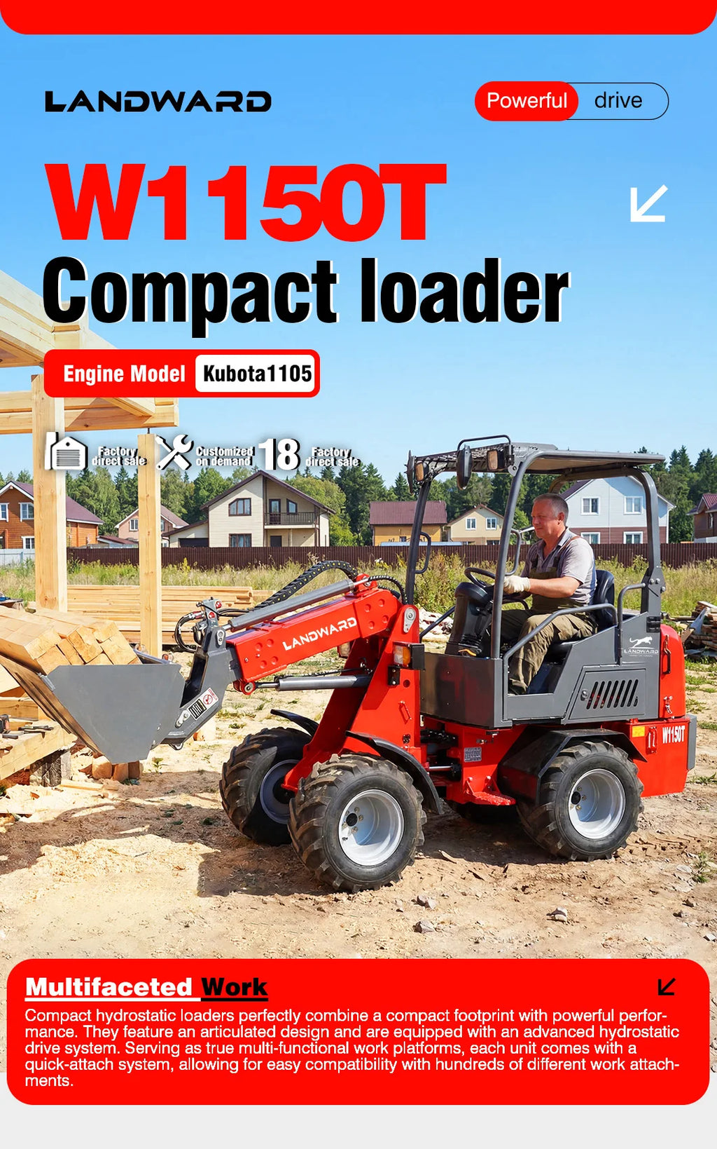 Wheel Loader - Hydraulic Diesel - Farm & Construction