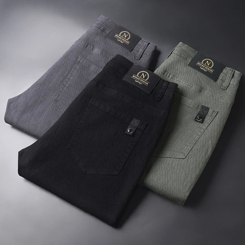 CLEAN CUT - Men's Slim Cotton Casual Pants - 3 Colors, Waist 28–38