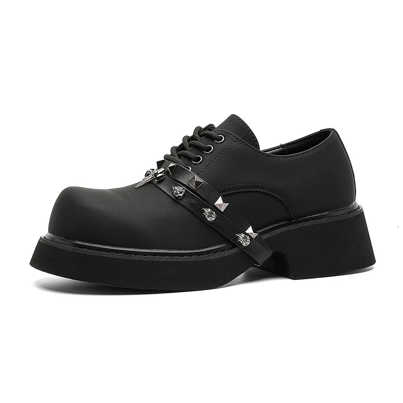 CHUNKY BRIT - Men's British Casual Leather Platform Loafers - Chunky Sole Office Oxford Dress Shoes