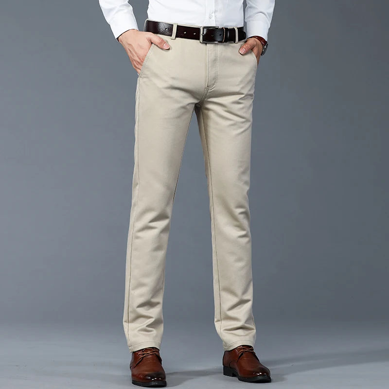 URBAN EASE - Men's Casual Suit Pants - Slim Straight, 6 Colors, Sizes 30-40
