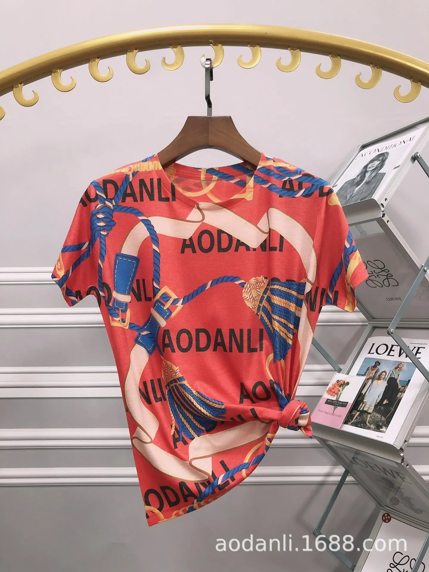 2025 Cartoon Printed T Shirts Women Clothes Vintage Style Casual Horse Pattern Female Short Sleeve Summer Tops Женская Одежда