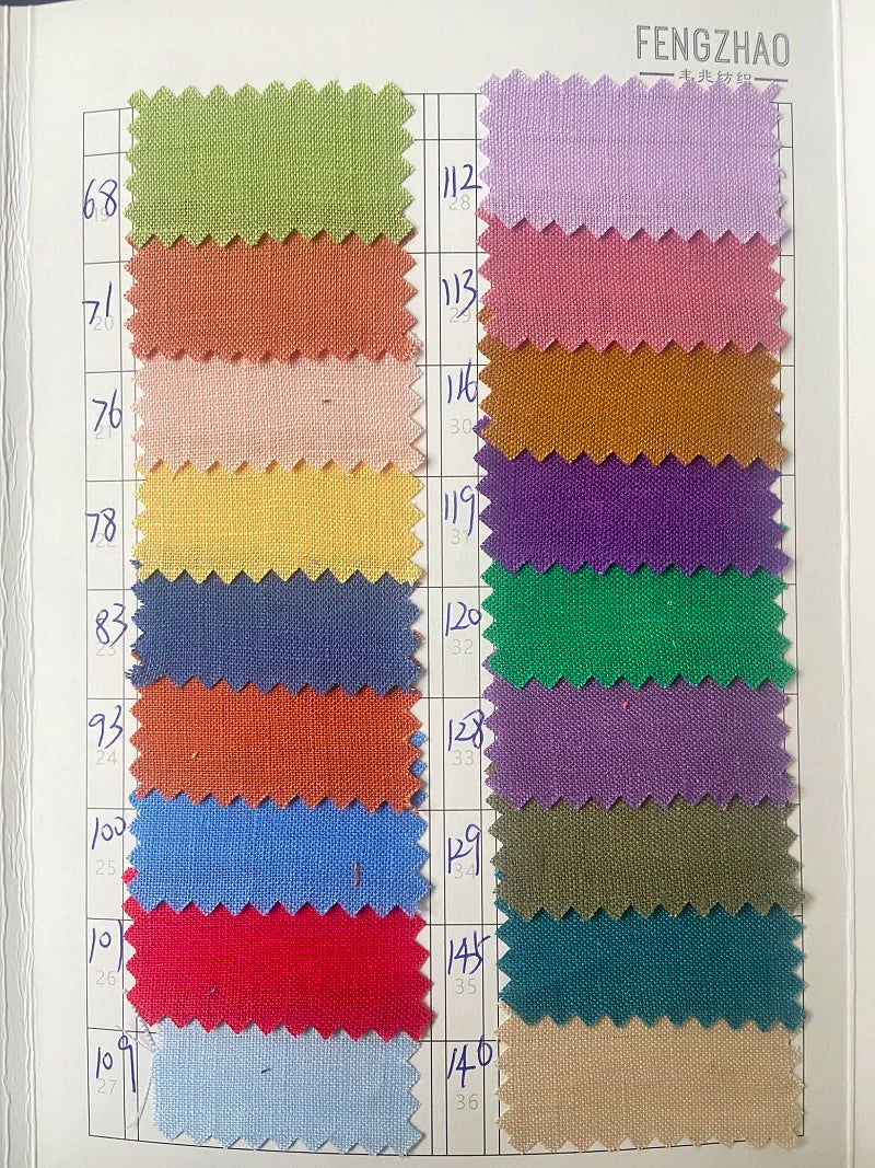 PURE LINEN FABRIC BY THE METER - 46 Colors, 140cm Wide - Soft Rooms
