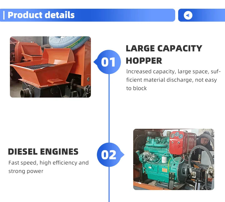 YG Diesel Concrete Pump - 82 m³/h - 1800 m Reach