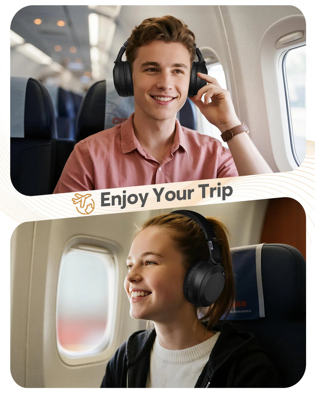 Acer OHR205 Wireless Headphones - Foldable Over-Ear, Multipoint