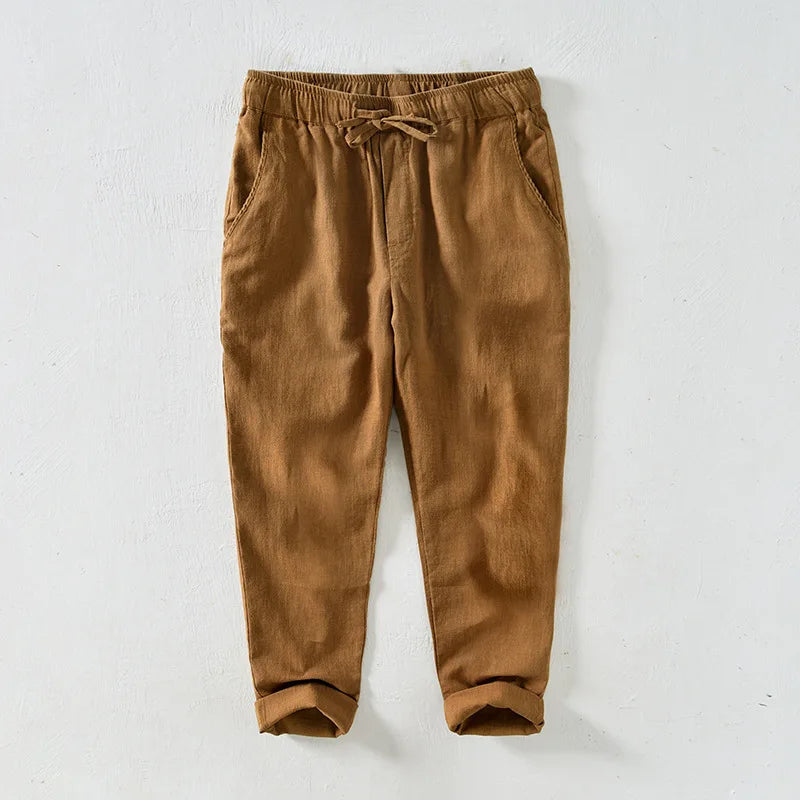 LINEN EASE - Men's Drawstring Linen Casual Pants - 7 Colors, M–4XL