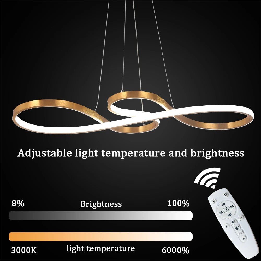 Acrylic Note LED Chandelier – Dimmable
