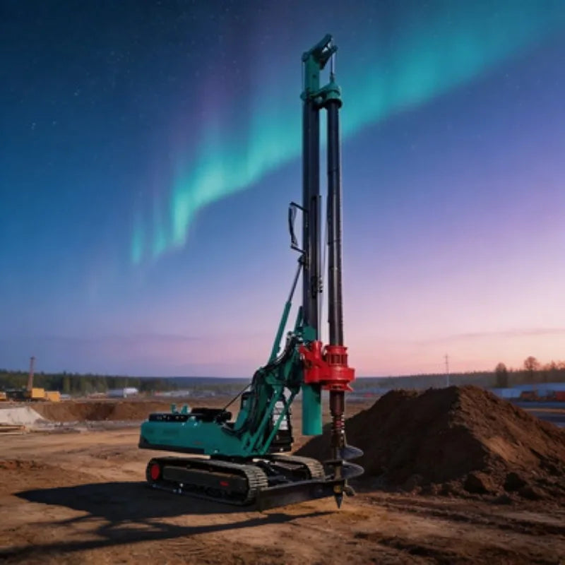Rotary Drilling Rig - Diesel - Construction Foundations
