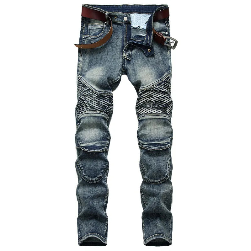 2025 New Motopants Leisure Jeans Pants for Motorcycle Off-road Riding Pants Design Zipper Protected Motocross Pants