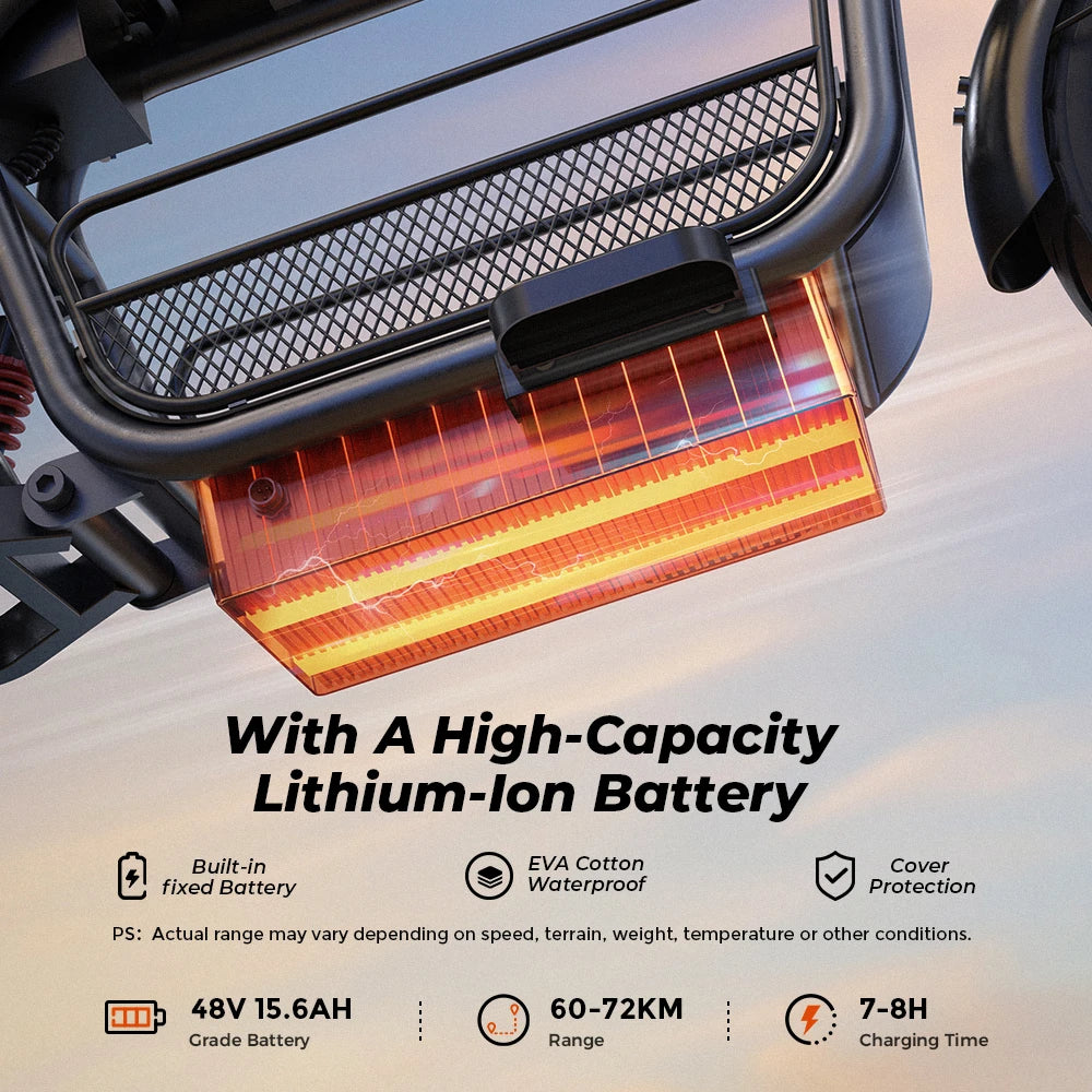 DX5 ELECTRIC SCOOTER - 72 KM Range, NFC Unlock - Confident Commutes