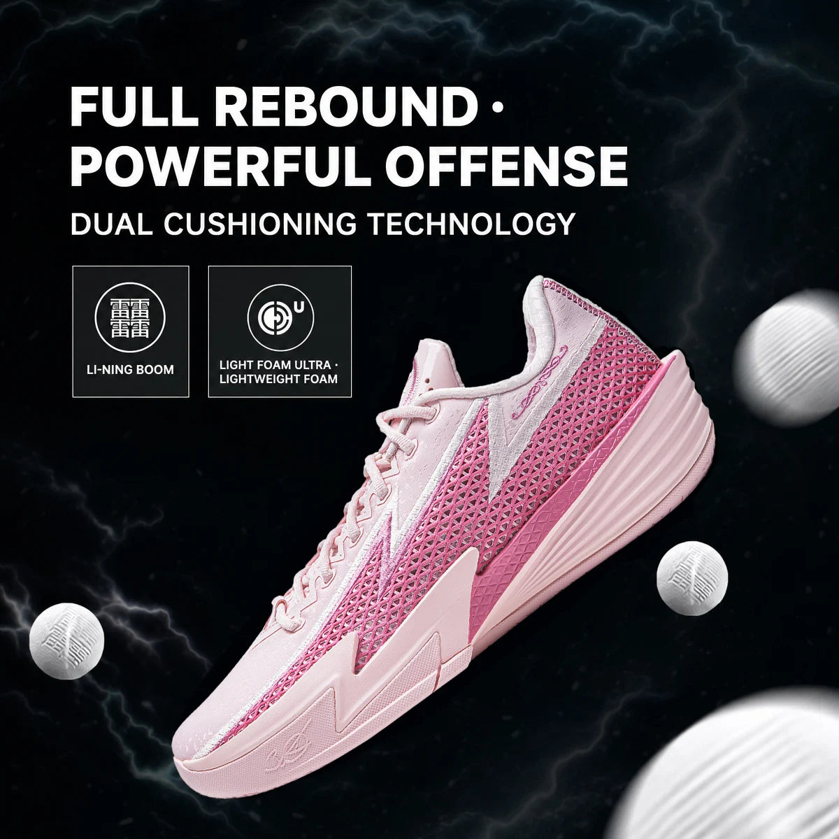 Li-Ning WADE FLASH 2 - Men's Basketball Shoes BOOM Cushioning Low-Top Sneaker