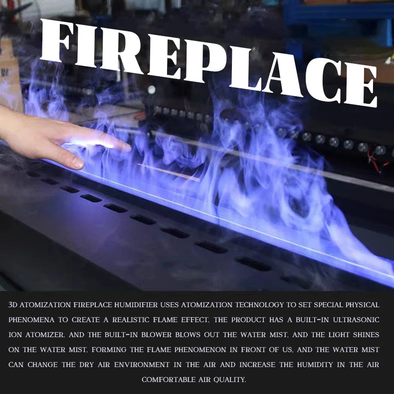 Smart Water Vapor Fireplace - Tuya APP - 3D Flame