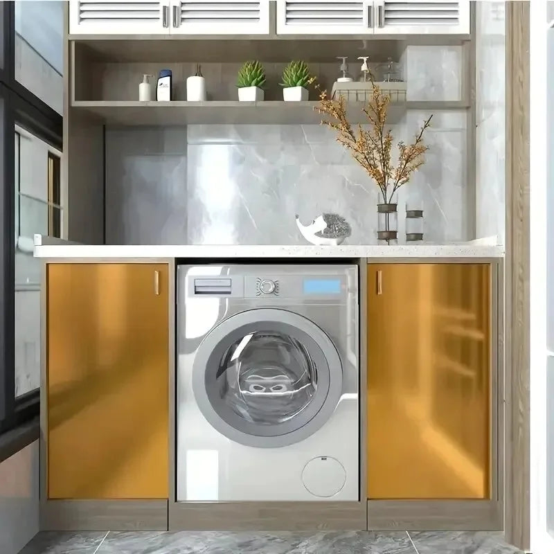 GOLD METALLIC CONTACT FILM - Self-Adhesive - Brushed Wall Decor